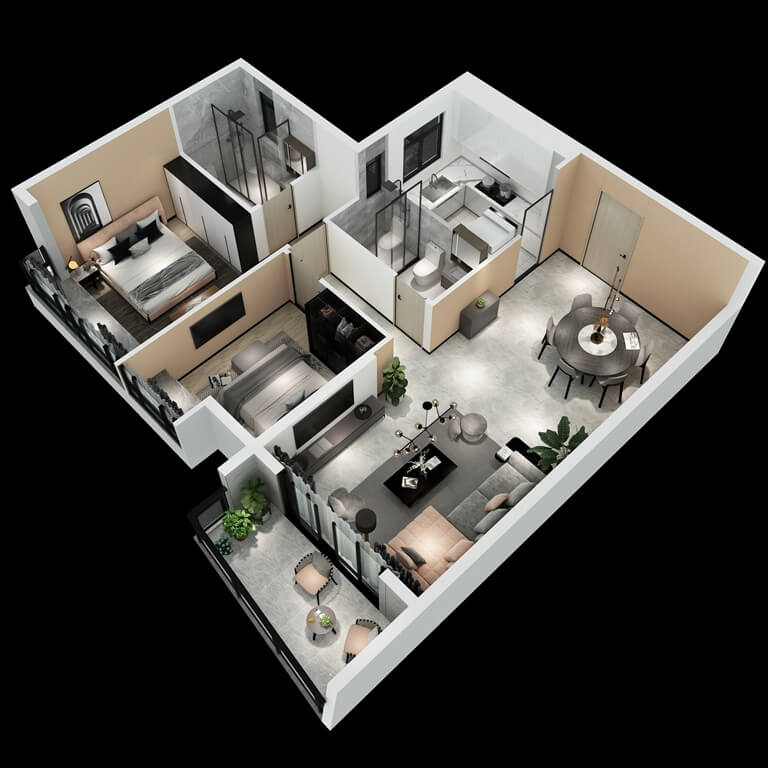 Two Bedroom Apartment for Sale in Kiyovu, Kigali | WePick Homes Real Estate.